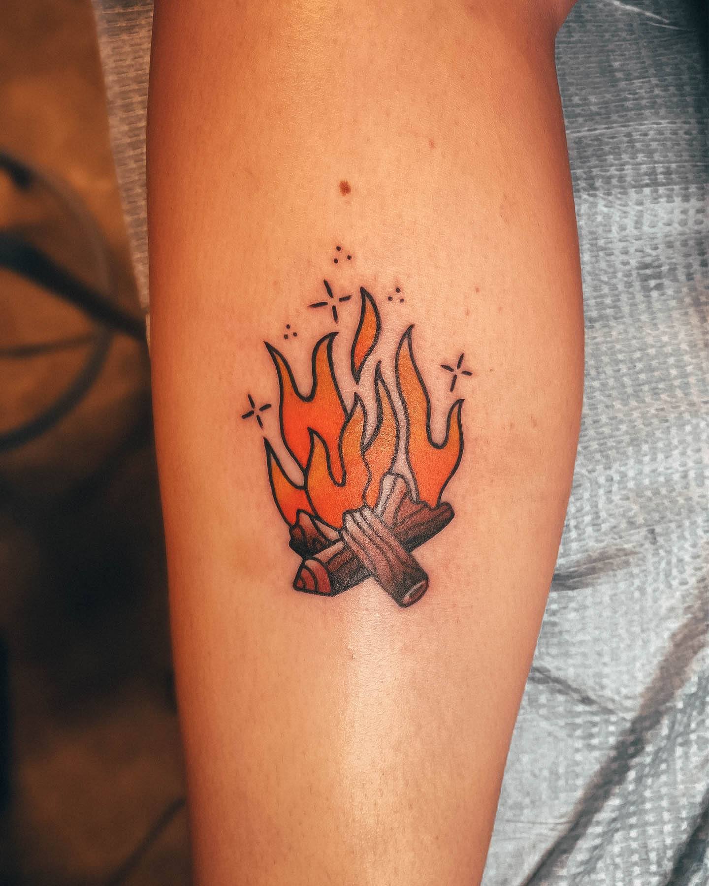 Pretty Campfire Tattoos Women