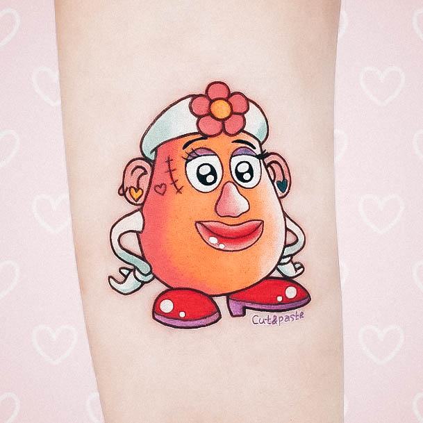 Pretty Cartoon Tattoos Women