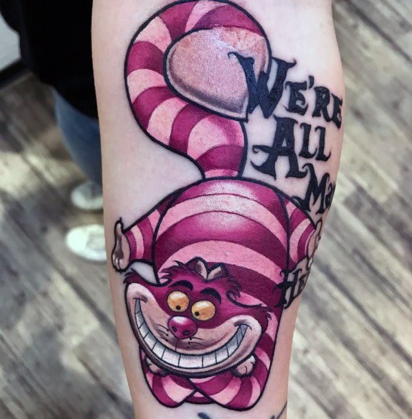 Pretty Cheshire Cat Tattoos Women