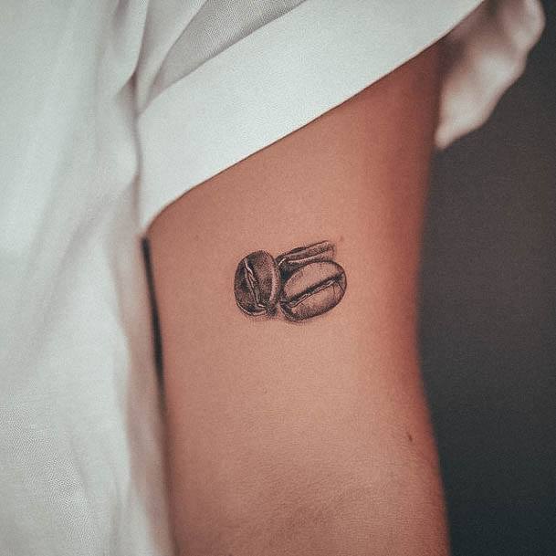 Pretty Coffee Bean Tattoos Women