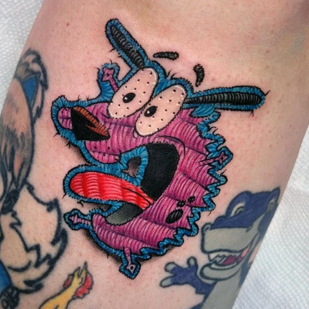 Pretty Courage The Cowardly Dog Tattoos Women