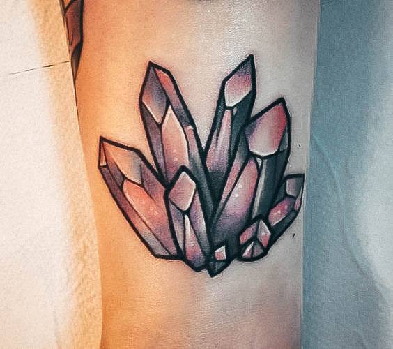 Pretty Crystal Tattoos Women