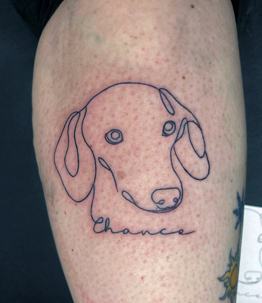 Pretty Dachshund Tattoos Women