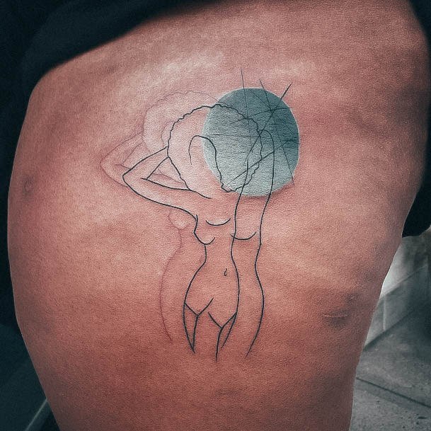 Pretty Disco Ball Tattoos Women