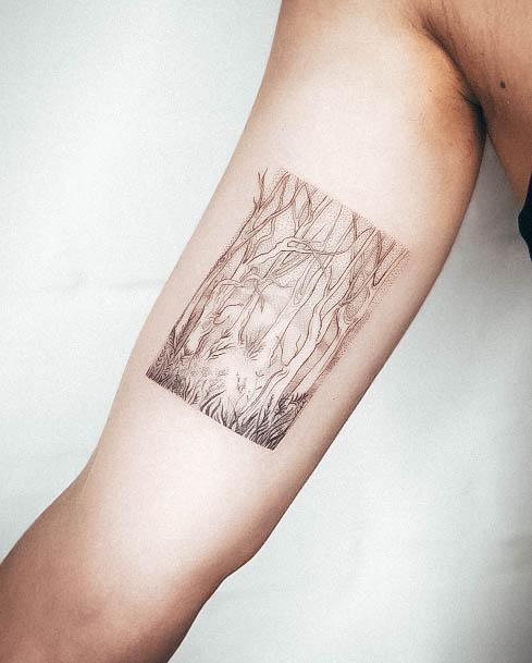 Pretty Forest Tattoos Women