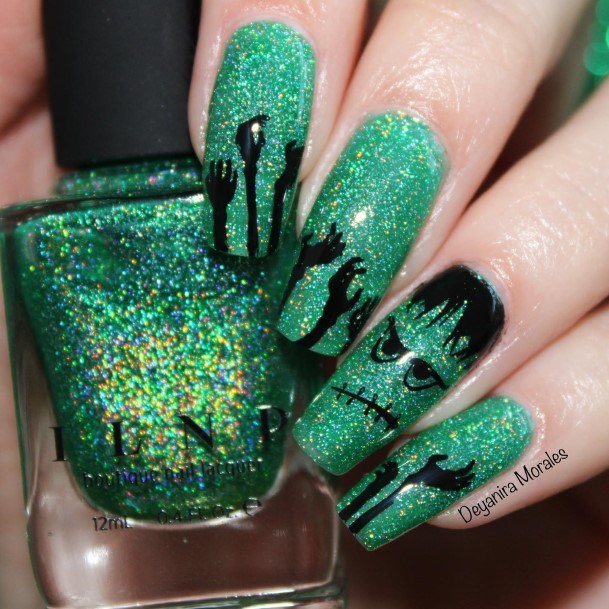 Pretty Frankenstein Nails Women