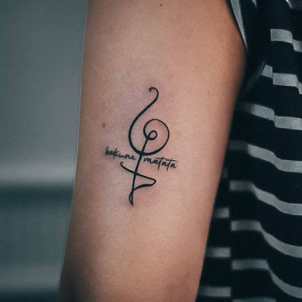 Pretty Hakuna Matata Tattoos Women