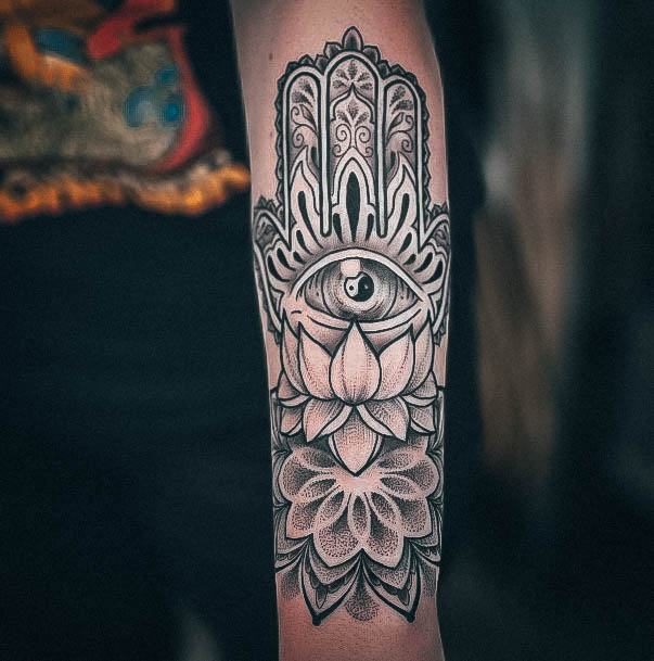 Pretty Hamsa Tattoos Women