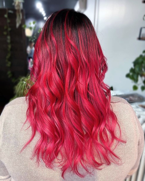 Pretty Hot Pink Hairstyless Women