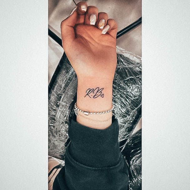 Pretty Initials Tattoos Women