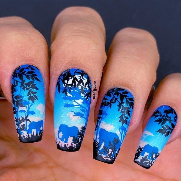 Pretty Landscape Nails Women