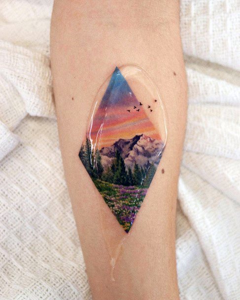 Pretty Landscape Tattoos Women