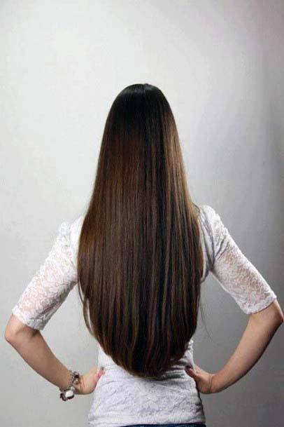 Pretty Long Hair Brunette Womens Rounded Hairstyle Ideas For Women