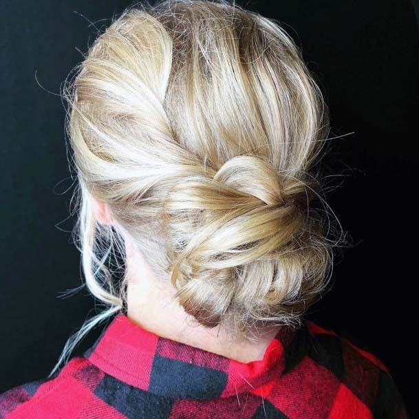 Pretty Low Bun Updo For Girls Formal Hairstyle For Prom