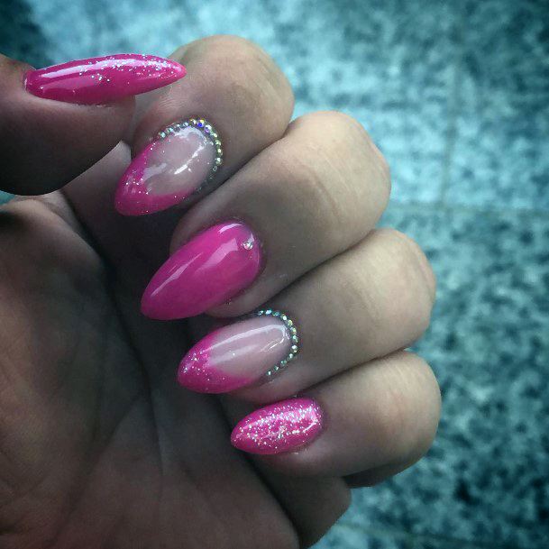 Pretty Magenta Nails Women