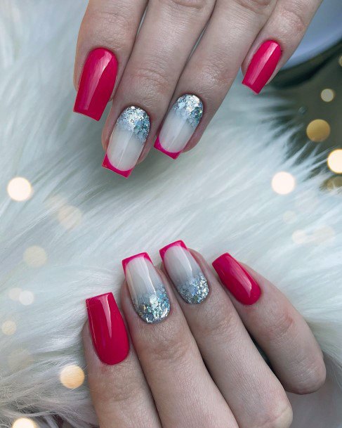 Pretty Milky White Nails Women