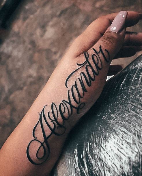 Pretty Name Tattoos Women