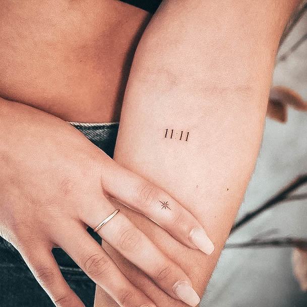 Pretty Number Tattoos Women