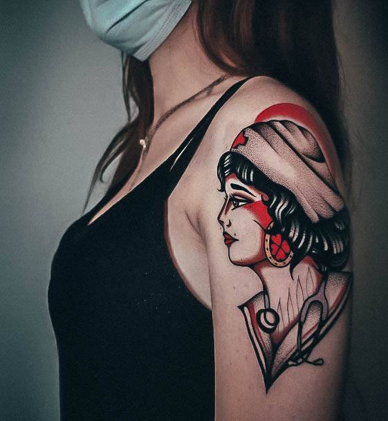 Pretty Nurse Tattoos Women