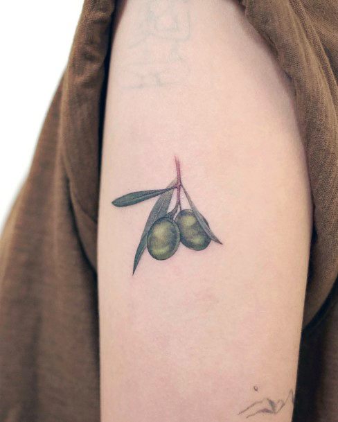 Pretty Olive Branch Tattoos Women