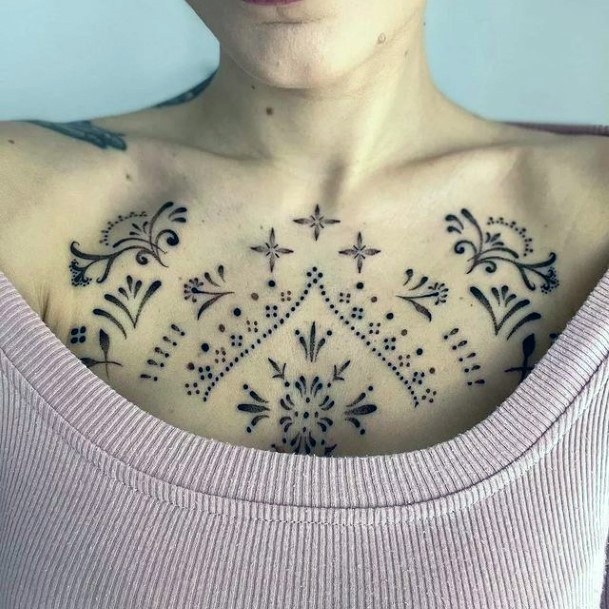 Pretty Ornamental Tattoos Women