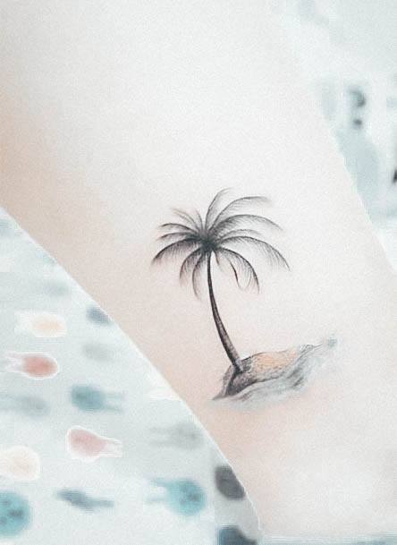 Pretty Palm Tree Tattoos Women