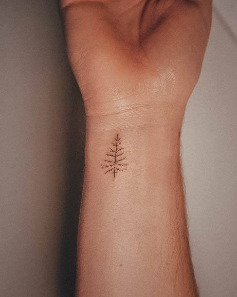 Pretty Pine Tree Tattoos Women