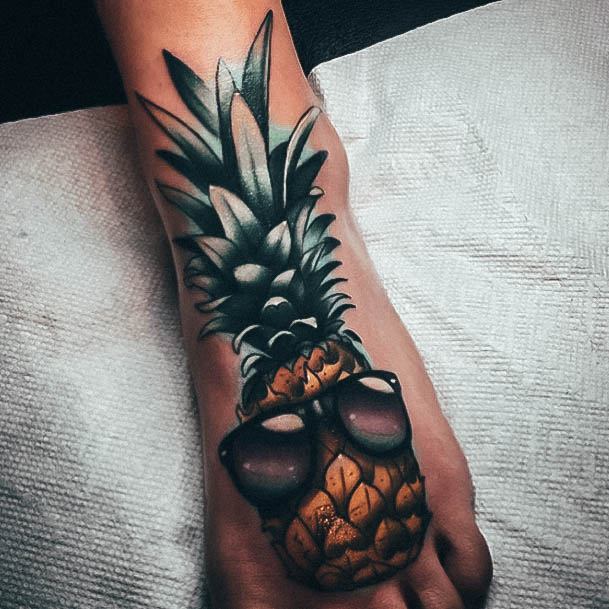 Pretty Pineapple Tattoos Women