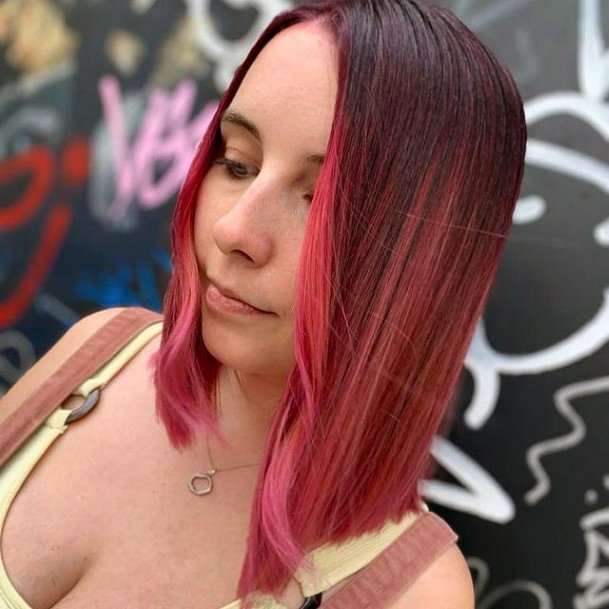 Pretty Pink Hairstyless Women