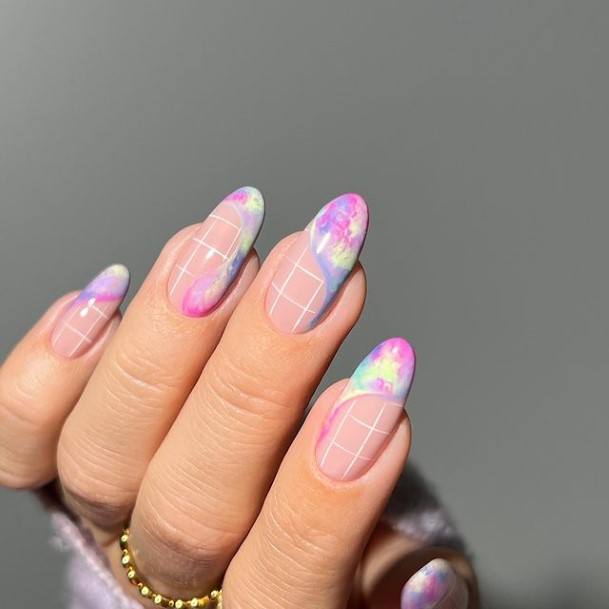 Pretty Pink Ombre Nails Women