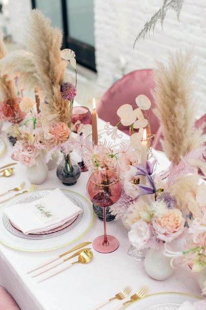 Pretty Pink Wedding Flowers