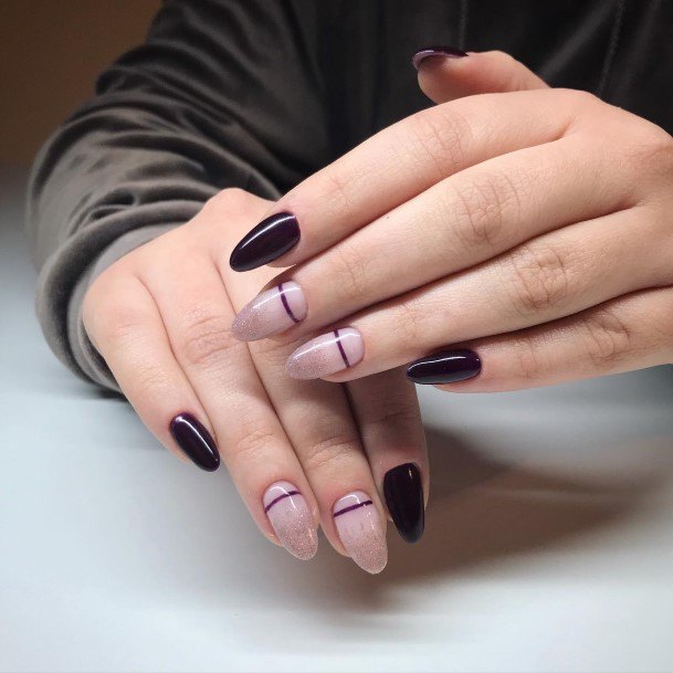 Pretty Plum Nails Women