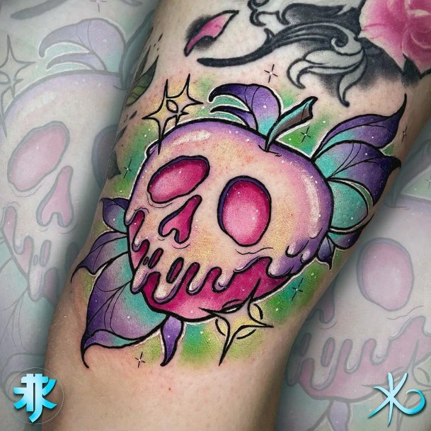 Pretty Poison Apple Tattoos Women