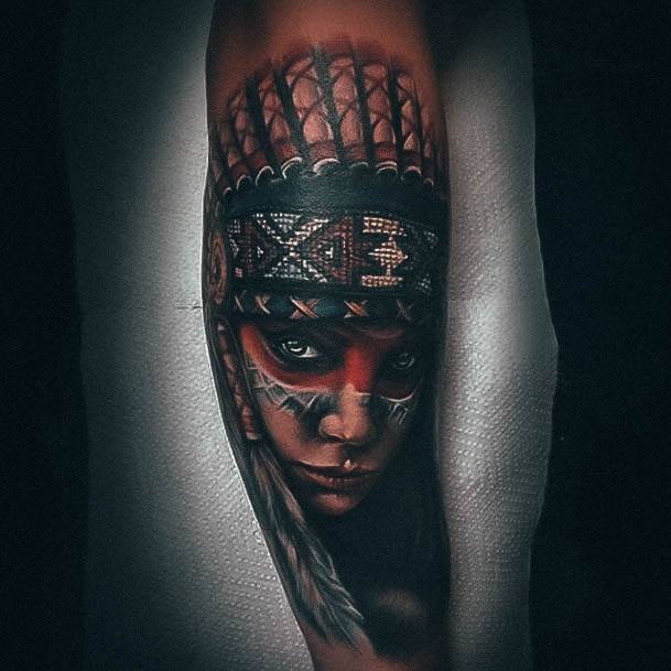 Pretty Portrait Tattoos Women