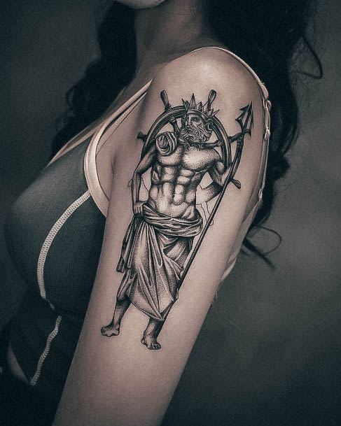 Pretty Poseidon Tattoos Women