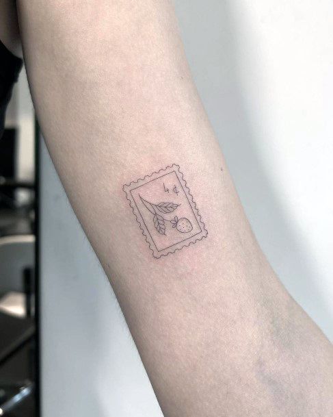 Pretty Postage Stamp Tattoos Women