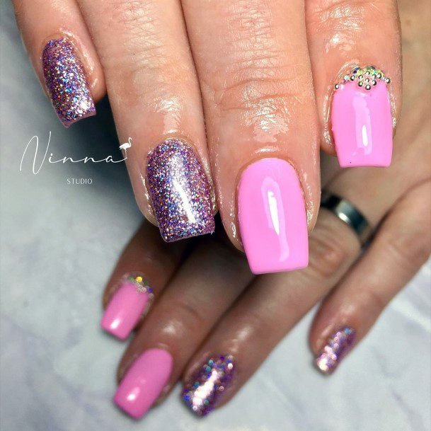 Pretty Purple Dress Nails Women