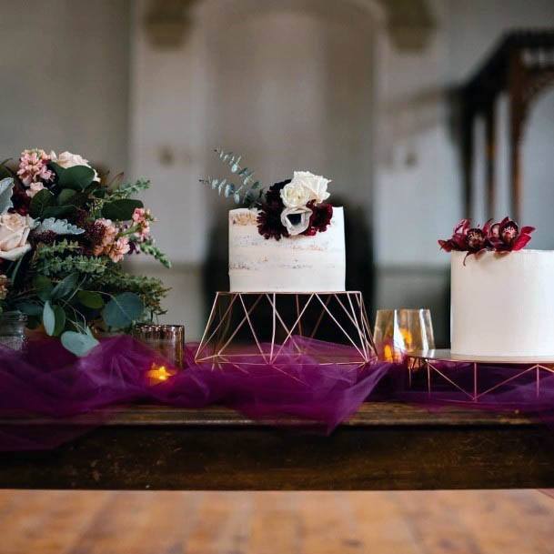 Pretty Purple Mesh Decore Inspiration For Wedding