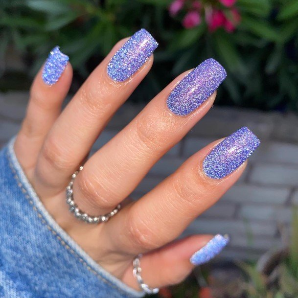 Pretty Purple Summer Nails Women