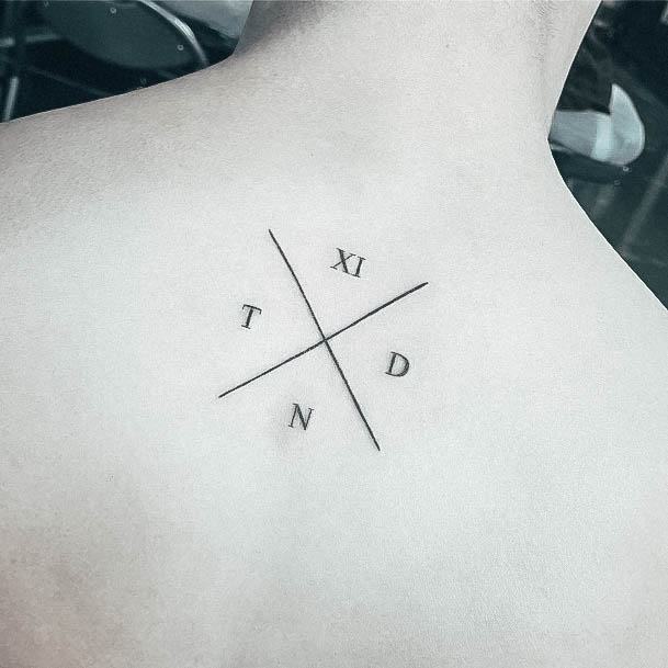 Pretty Roman Numeral Tattoos Women