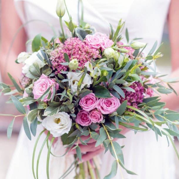 Pretty Rose Wedding Bouquet