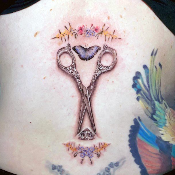 Pretty Scissors Tattoos Women