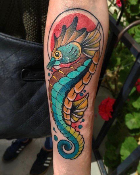 Pretty Seahorse Tattoos Women