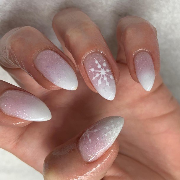 Pretty Short Pink And White Nails Women