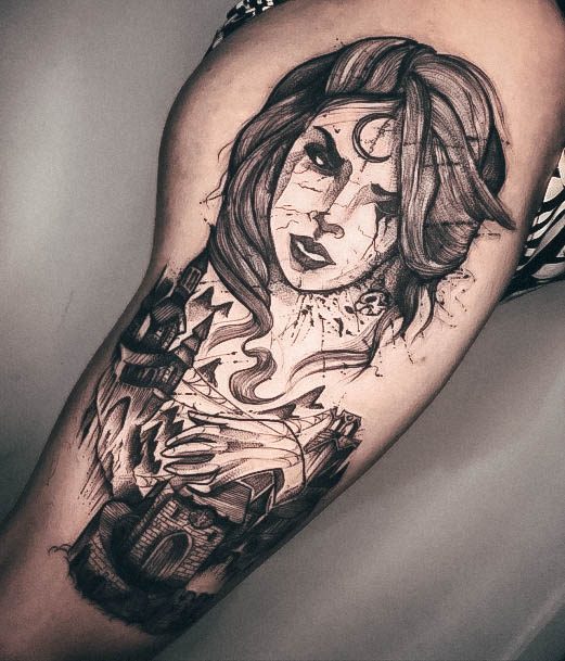 Pretty Sketch Tattoos Women