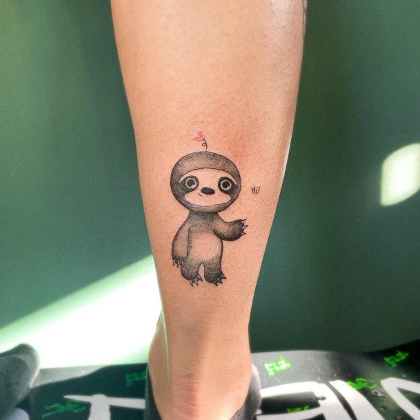 Pretty Sloth Tattoos Women