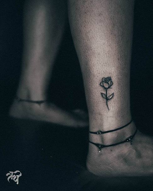 Pretty Small Rose Tattoos Women