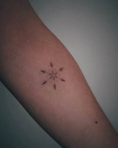 Pretty Snowflake Tattoos Women