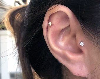 Pretty Sparkling Targus Helix Design Piercings Ideas For Women