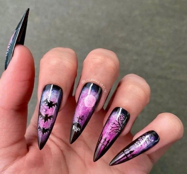 Pretty Spooky Nails Women